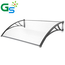 High Quality Manual Building Window Sunshade Pp White Bracket Pc Bronze Solid Sheet Polycarbonate Awning